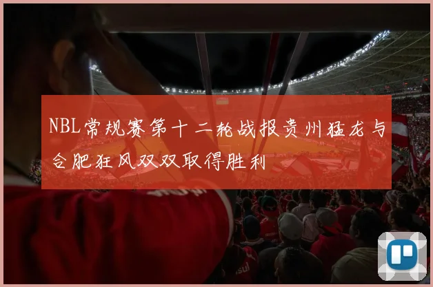 NBL常规赛第十二轮战报贵州猛龙与合肥狂风双双取得胜利